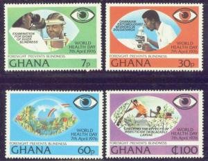 GHANA 592-95 MNH 1976 WORLD HEALTH DAY CV $10.75