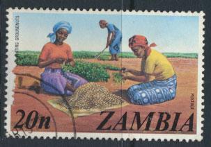 Zambia  SG 235  Sc# 144  Used Groundnuts  see detail and scan