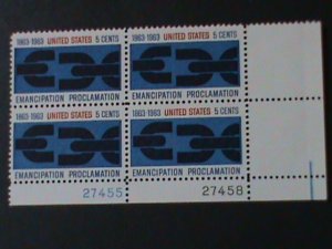 ​UNITED STATES- SC#1233-LINCLLN'S EMANCIPATION PROCLAMATION-MNH BLOCK VF