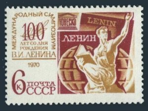 Russia 3718 block/4,MNH.Michel 3743. UNESCO Sponsored Lenin Symposium,1970.