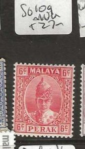 MALAYA  PERAK    SG109    SULTAN 6C        MOG         P0107A H