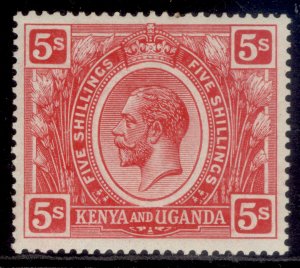 KENYA and UGANDA GV SG92, 5s carmine-red, M MINT. Cat £24.
