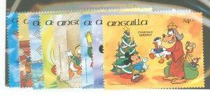 Anguilla #596-604 Mint (NH) Single (Complete Set)