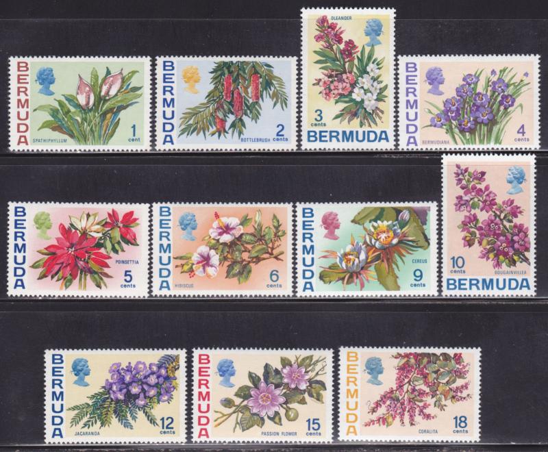 Bermuda Scott # 255-271 VF never hinged set scv $ 54 ! see pic !