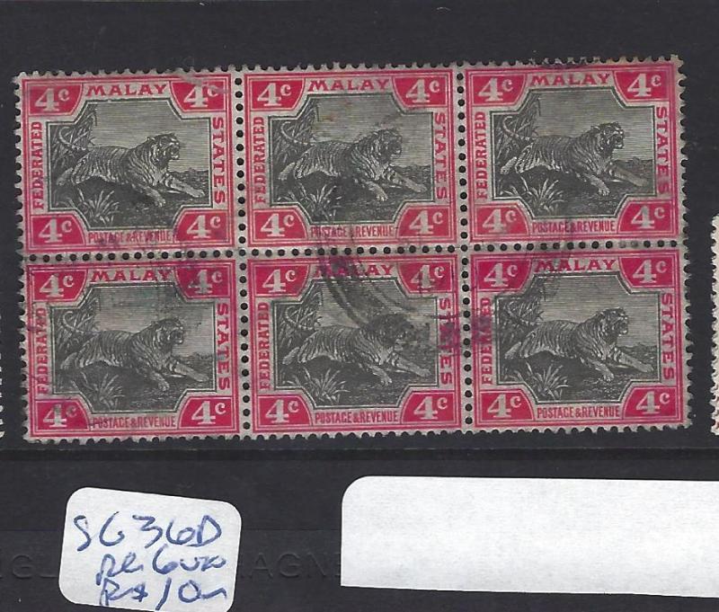 MALAYA FMS (P0507B)  TIGER     4C     SG   36D  BL OF 6   VFU