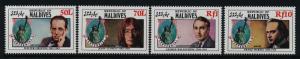 Maldives 1157-61 MNH Statue of Liberty, John Lennon, Walter Groplus