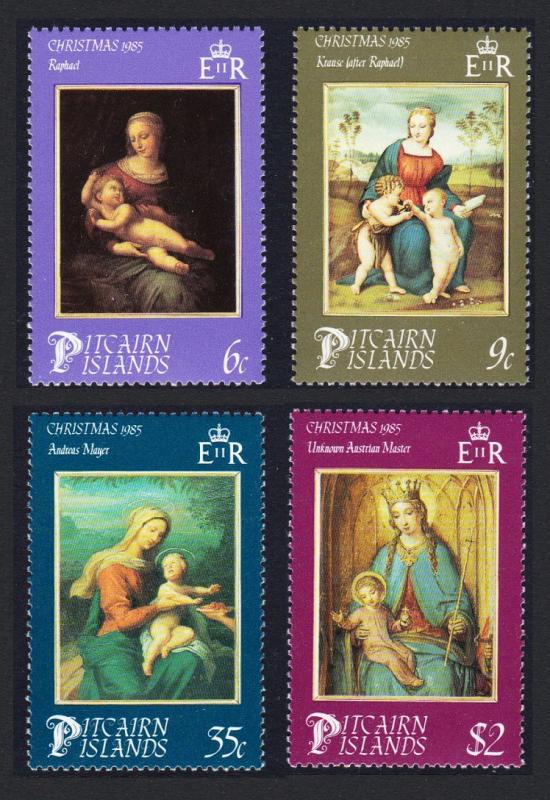 Pitcairn Christmas 'Madonna and Child' paintings 4v SG#277-280 SC#262-265