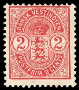 Danish West Indies Scott 29 Unused hinged.