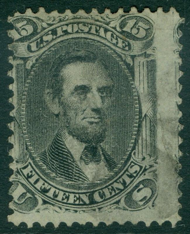 EDW1949SELL : USA 1868 Scott #98 Used. Sound stamp. PSAG Certificate Cat $325.00