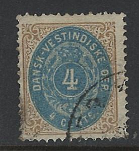 US Possesions Danish West Indies! Scott 7 Used!