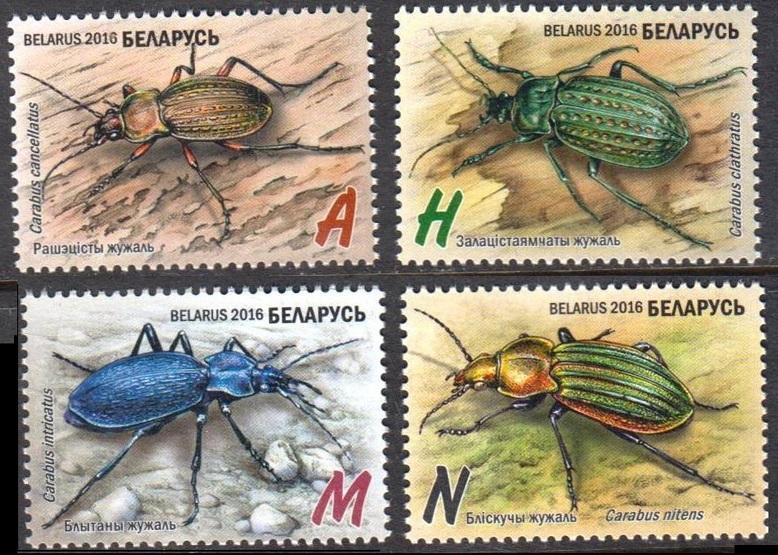 2016 Belarus 1104-07 Red Book of the Republic of Belarus. Insects