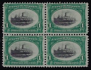 Scott #294 - $60.00 – F/VF-OG-LH – Choice block of four.