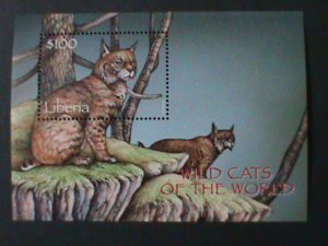 ​LIBERA-WILD CATS OF THE WORLD MNH S/S VERY FINE WE SHIP TO WORLDWIDE