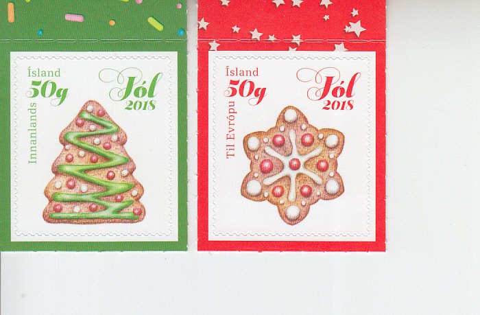 2018 Iceland Christmas (2) (Scott NA) MNH