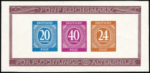 Germany Stamps # B295 MNH XF Imperforate Souvenir Sheet Scott Value $45.00