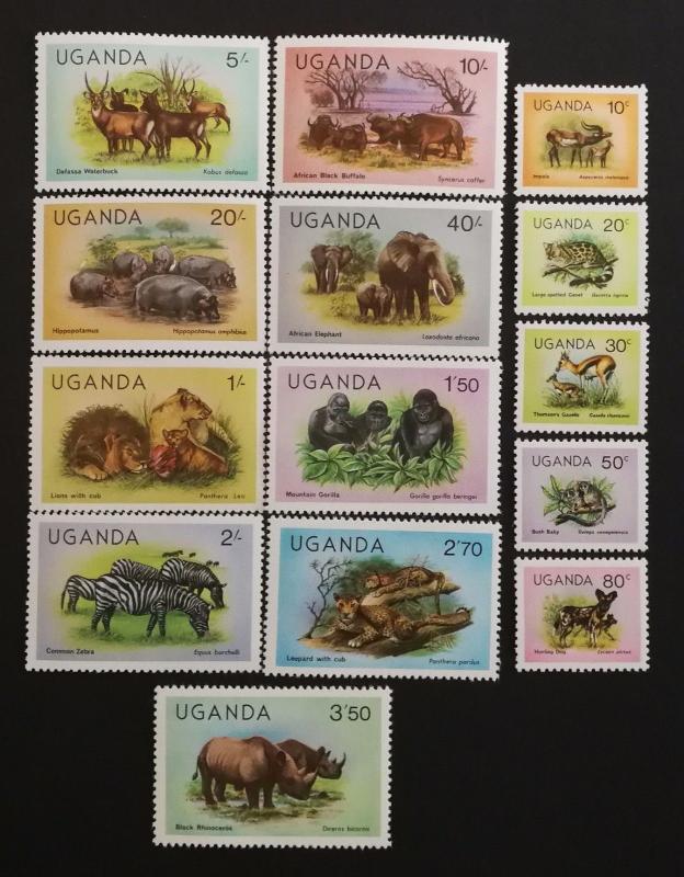 Uganda 1979** Mi.258-71. Animals [20;10]