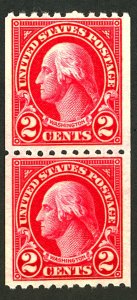 U.S. #606 MINT PAIR OG NH