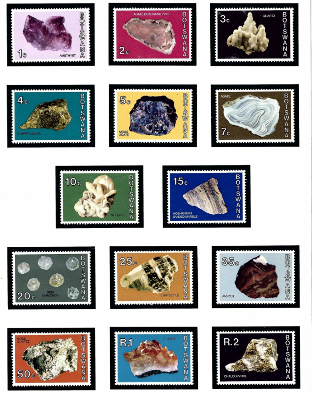 Botswana 114-27 MNH 1974 Gems and Minerals