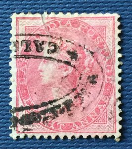 INDIA 1856-64 QV 8 ANNA used SG#48 I4130