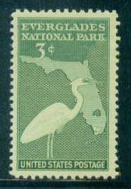 952 3c Everglades Fine MNH Plt/4 LL 23737 E7827
