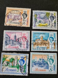 Bermuda, Locations with QE II, 1962-65, #175-77,179,181,183, used,SCV$4.90