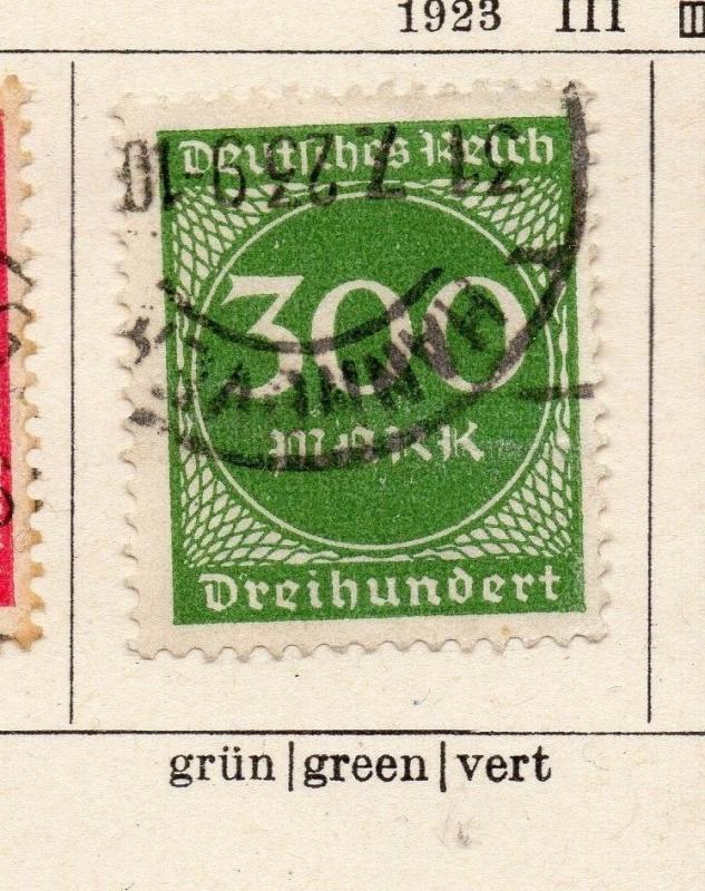 Germany 1923 Early Issue Fine Used 300M. 216938