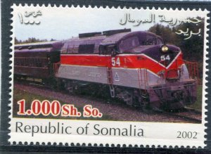 Somalia 2002 VINTAGE LOCOMOTIVE 1 Stamp Perforated Mint (NH)