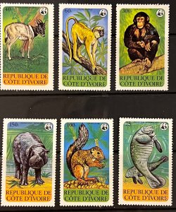 Ivory Coast 1979 SC 528-533 MNH set Animals