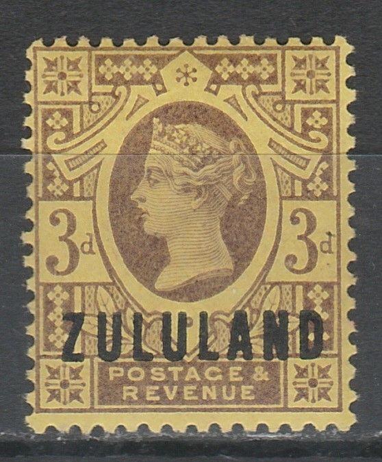 ZULULAND 1888 QV GREAT BRITAIN OVERPRINT 3D MNH **