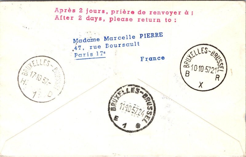 Yugoslavia 1957 FFC - Airmail - Belgrade To Brussels - J7666