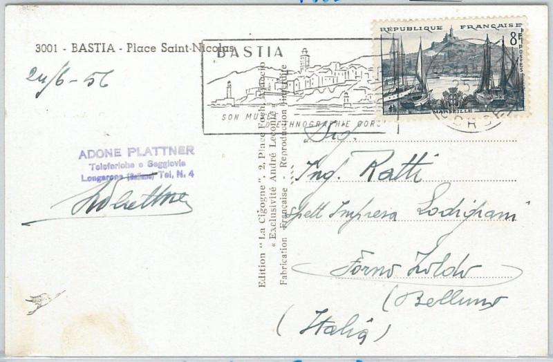 63196  -  FRANCE - POSTAL HISTORY - POSTMARK on POSTCARD 1956 -  LIGHTHOUSES