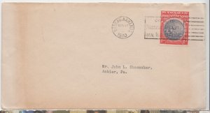 BAHAMAS cover postmarked Nassau, 17 Nov. 1930 to USA