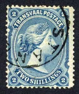 Transvaal 1878-80 SG.139 2s blue VFU cat 120 pounds