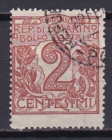 1903-25 - SAN MARINO - Scott #41 - Used