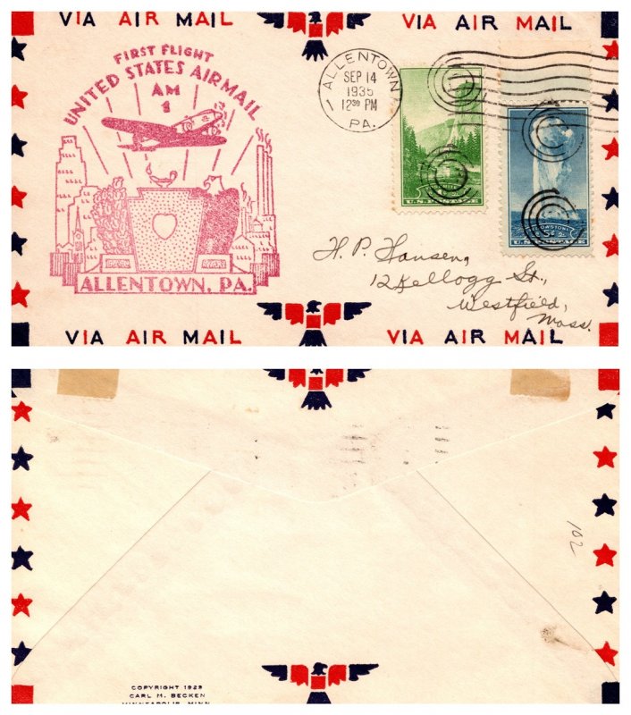 United States, Pennsylvania, First Flight