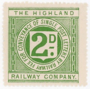 (I.B) The Highland Railway : Letter Stamp 2d