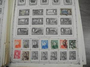 PERSIA, old time assortment of Stamps hinged on remainder/overlapping pages