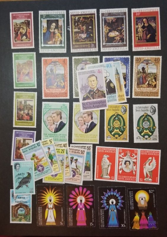 ST KITTS St Christopher Mint Stamp Lot MNH OG T1270