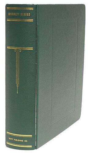 New Scott Specialty Stamp Collection 3 Green 3-Ring Binder Album & Slipcase