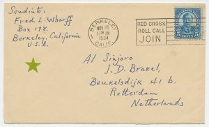 Cover / Postmark USA 1934 Red Cross - Roll Call Join