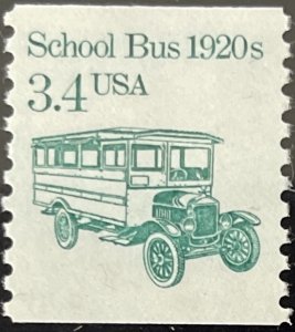 Scott #2123 1985 3.4¢ Transportation School Bus 1920s perf. 10 vert. MNH OG