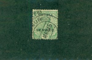 PATIALA INDIAN STATE  Φ30 USED BIN $2.50