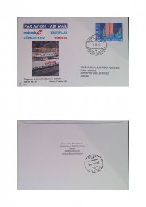 KV) 1992 LIENCHESTEIN, AIR MAIL, SENT FROM ZURICH TO KIEV