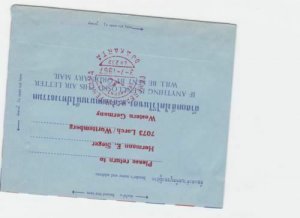 Thailand 1967 first flight aerogramme  bankok to djakarta indonesia   ref R20025