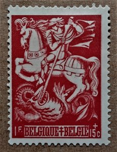 Belgium #B389 1fr+15c St. George Slaying the Dragon MNG (1944)