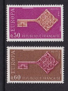 France  #1209-1210  MNH 1968  Europa