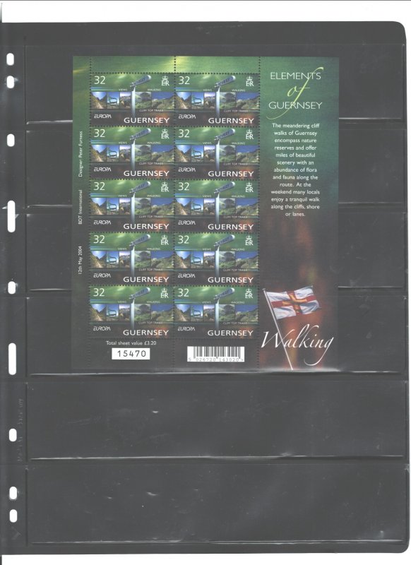 GUERNSEY,2004,EUROPA#832-837,MNH; 6 SHEETS=$15.00 1 SET=$1.75