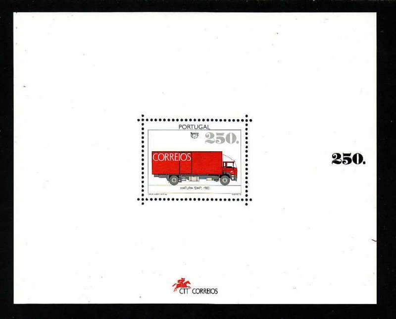 Portugal-Sc#2024-unused NH sheet-Postal Truck-Transportation-1994-