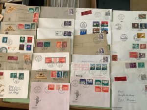 Switzerland postal  covers  27 items Ref A2209