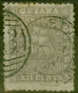 British Guiana 1867 12c Grey-Lilac SG75 Fine Used